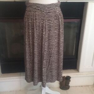 Loft comfy jersey T shirt feel, modern skirt runs big